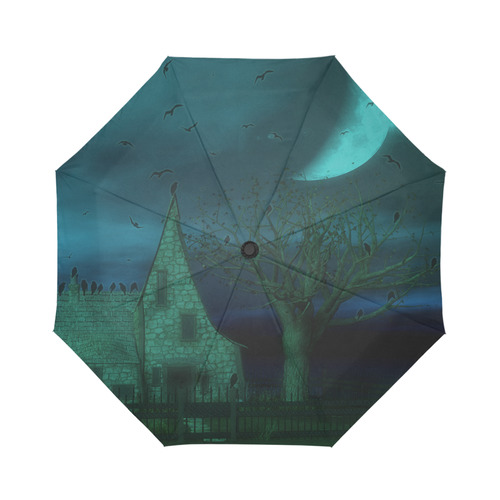 haunted house (halloween) Auto-Foldable Umbrella (Model U04)