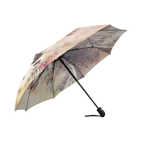 watercolor cat Auto-Foldable Umbrella (Model U04)