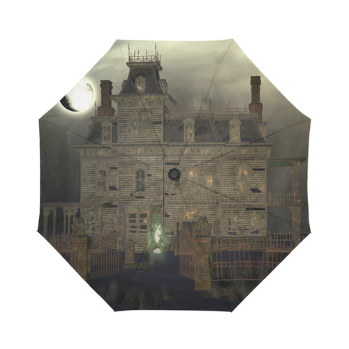 haunted house (halloween) Auto-Foldable Umbrella (Model U04)