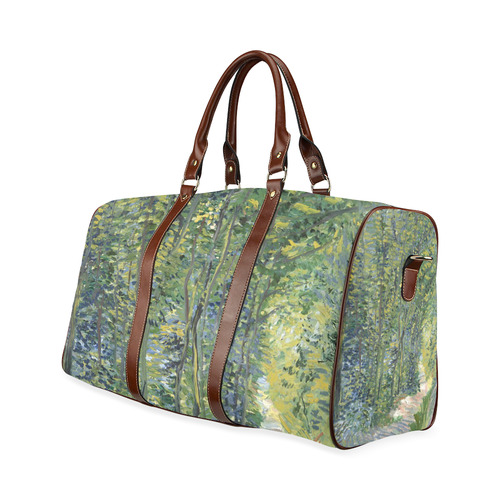 Vincent van Gogh Path in Woods Waterproof Travel Bag/Large (Model 1639)