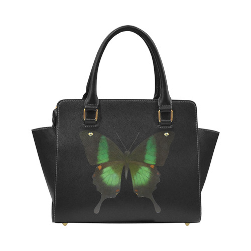 Papilio archturus butterfly painting Classic Shoulder Handbag (Model 1653)