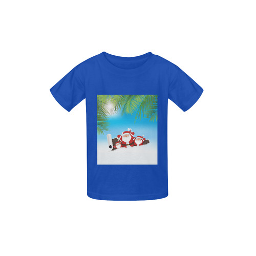 Tropical Santa Kid's  Classic T-shirt (Model T22)