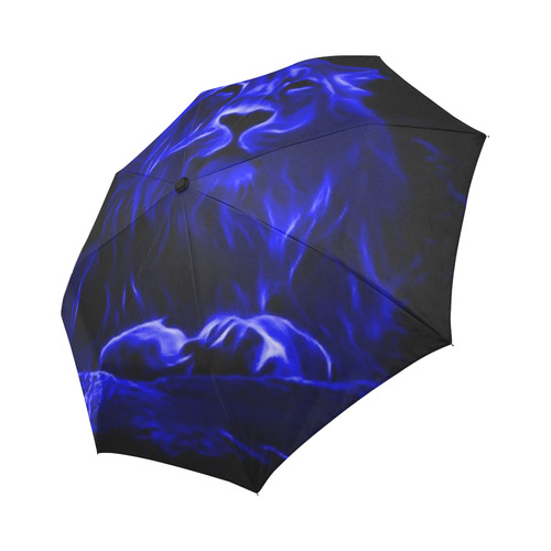 Animal ArtStudio- fiery lion C Auto-Foldable Umbrella (Model U04)