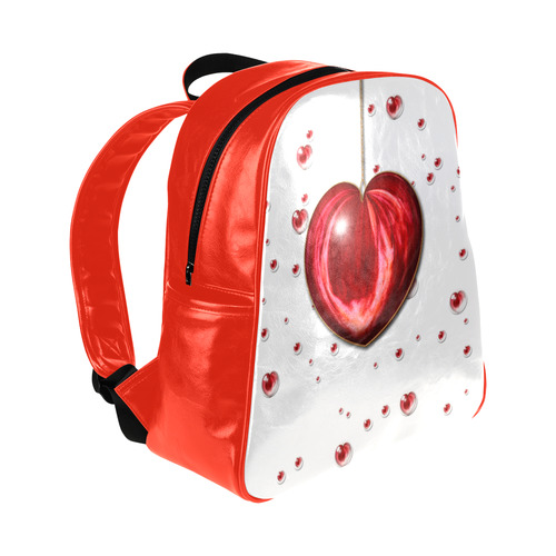 Valentine Heart Multi-Pockets Backpack (Model 1636)