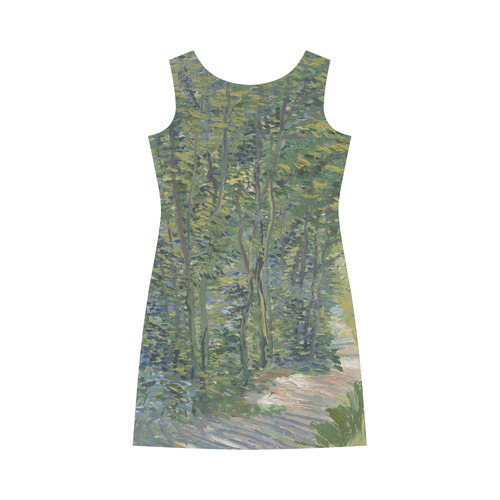 Vincent van Gogh Path in the Woods Round Collar Dress (D22)