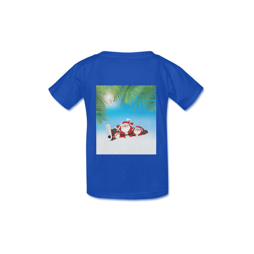 Tropical Santa Kid's  Classic T-shirt (Model T22)