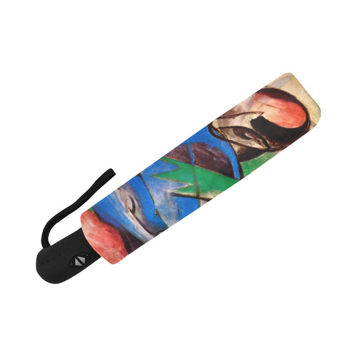 Dreaming Horse by Franz Marc Auto-Foldable Umbrella (Model U04)