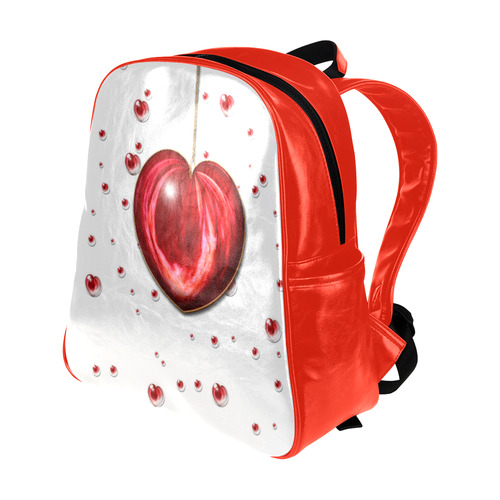 Valentine Heart Multi-Pockets Backpack (Model 1636)