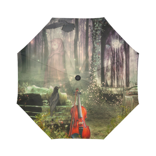 last song (halloween) Auto-Foldable Umbrella (Model U04)