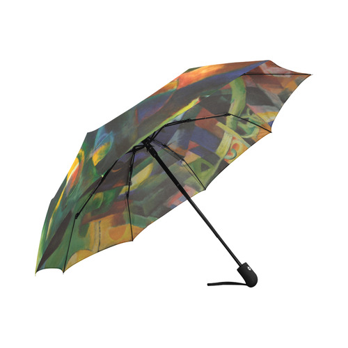 Picture With Cows by Franz Marc Auto-Foldable Umbrella (Model U04)