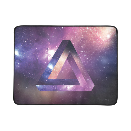 Trendy Purple Space Design Beach Mat 78"x 60"