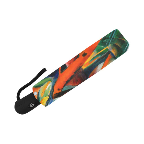 In The Rain by Franz Marc Auto-Foldable Umbrella (Model U04)