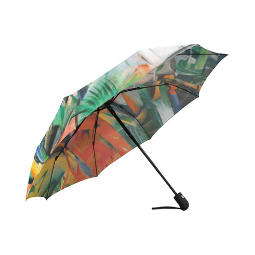 In The Rain by Franz Marc Auto-Foldable Umbrella (Model U04)