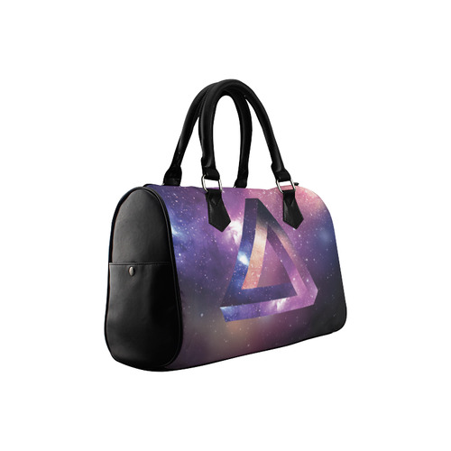 Trendy Purple Space Design Boston Handbag (Model 1621)