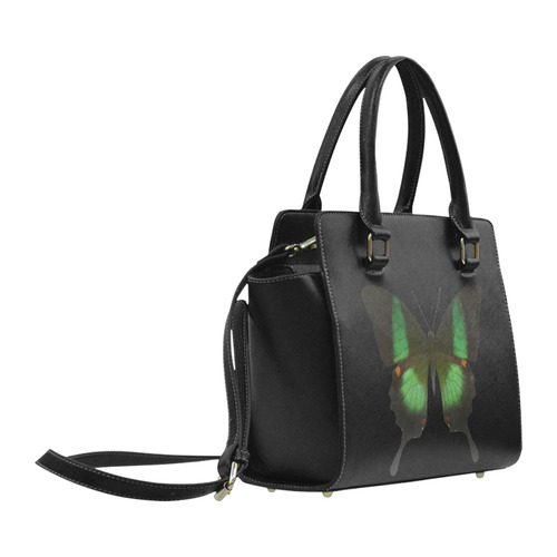 Papilio archturus butterfly painting Classic Shoulder Handbag (Model 1653)