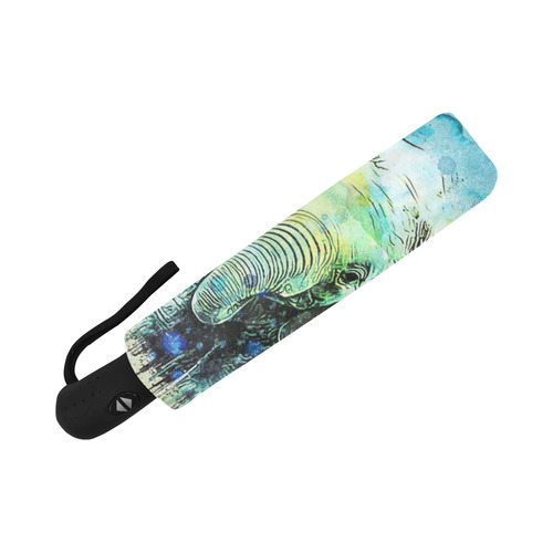 watercolor elephant Auto-Foldable Umbrella (Model U04)