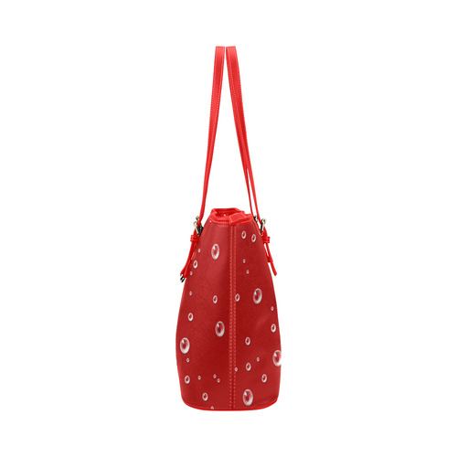 Valentine Heart Leather Tote Bag/Large (Model 1651)