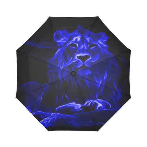 Animal ArtStudio- fiery lion C Auto-Foldable Umbrella (Model U04)