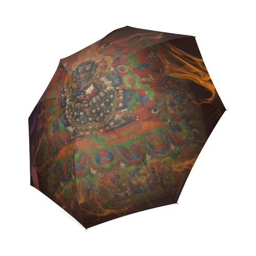 Tibetan Buddhism Mahakala Foldable Umbrella (Model U01)