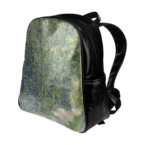 Vincent van Gogh Path in the Woods Multi-Pockets Backpack (Model 1636)