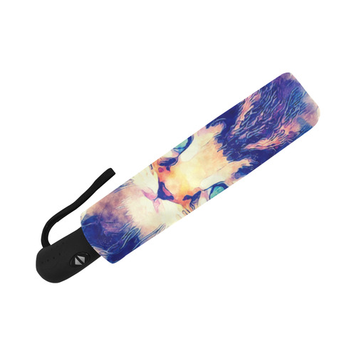 watercolor cat Auto-Foldable Umbrella (Model U04)