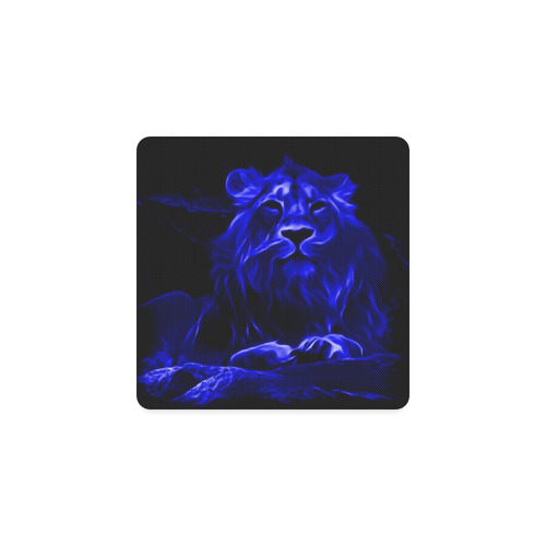 Animal ArtStudio- fiery lion C Square Coaster