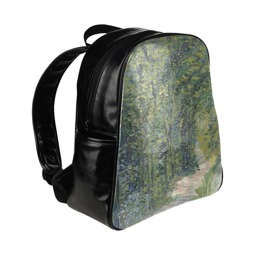Vincent van Gogh Path in the Woods Multi-Pockets Backpack (Model 1636)