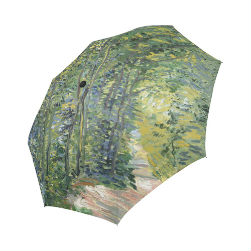 Vincent van Gogh Path in Woods Auto-Foldable Umbrella (Model U04)