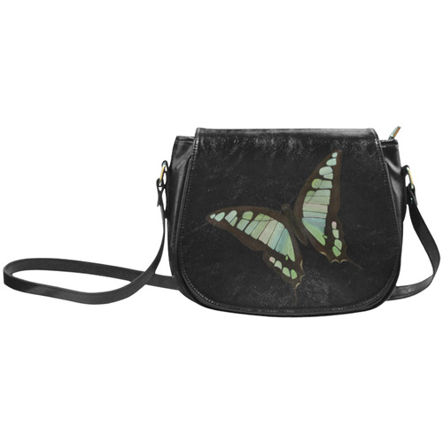 Graphium cloanthus butterflies painting Classic Saddle Bag/Small (Model 1648)