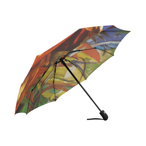 Gazelles by Franz Marc Auto-Foldable Umbrella (Model U04)