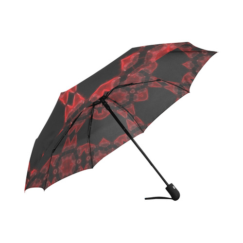Red Alaun Mandala Auto-Foldable Umbrella (Model U04)