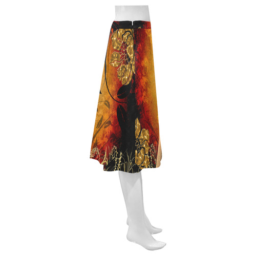 Wonderful dark fairy Mnemosyne Women's Crepe Skirt (Model D16)