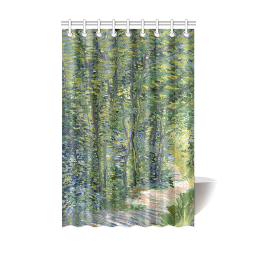 Vincent van Gogh Path in Woods Shower Curtain 48"x72"