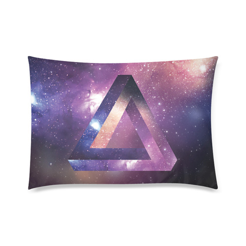 Trendy Purple Space Design Custom Zippered Pillow Case 20"x30"(Twin Sides)