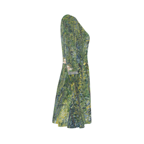 Vincent van Gogh Path in Woods 3/4 Sleeve Sundress (D23)