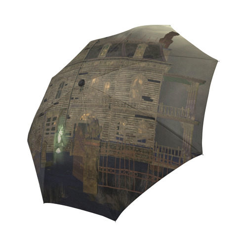 haunted house (halloween) Auto-Foldable Umbrella (Model U04)