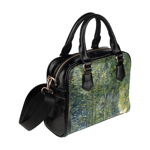 Vincent van Gogh Path in Woods Shoulder Handbag (Model 1634)