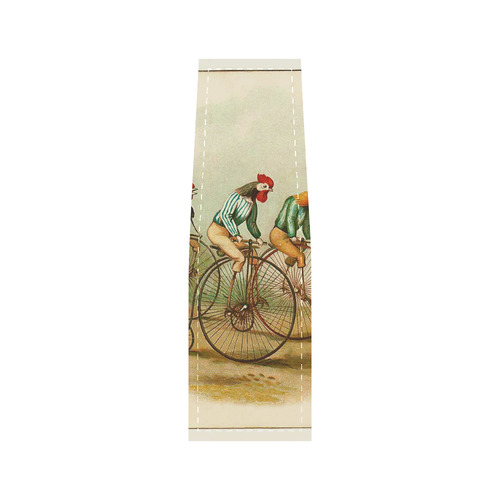 Vintage Bicycle Pennyfarthing Roosters Saddle Bag/Large (Model 1649)