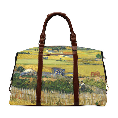 Van Gogh Harvest at La Crau Classic Travel Bag (Model 1643) Remake