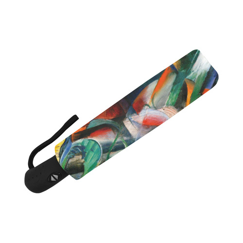 In The Rain by Franz Marc Auto-Foldable Umbrella (Model U04)