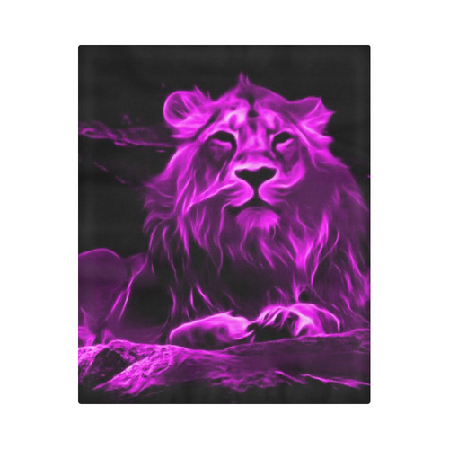 Animal ArtStudio- fiery lion B Duvet Cover 86"x70" ( All-over-print)