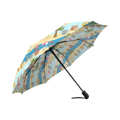 summer owls Auto-Foldable Umbrella (Model U04)
