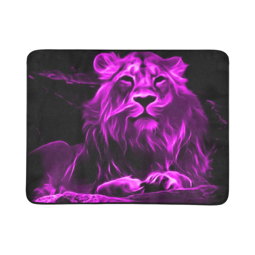 Animal ArtStudio- fiery lion B Beach Mat 78"x 60"