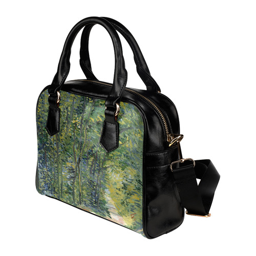 Vincent van Gogh Path in Woods Shoulder Handbag (Model 1634)