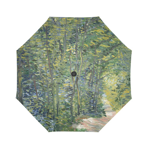 Vincent van Gogh Path in Woods Auto-Foldable Umbrella (Model U04)