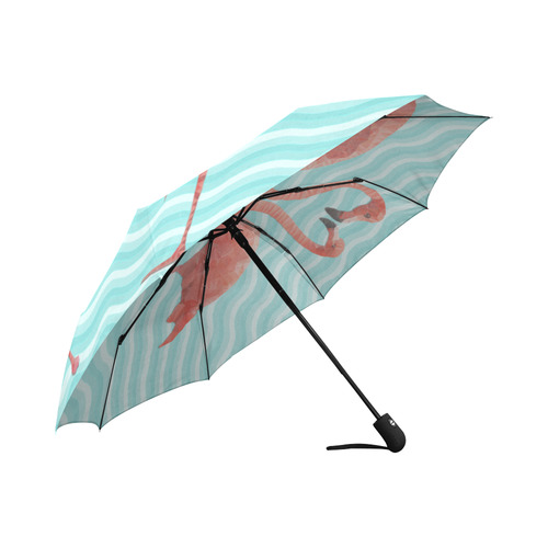 flamingo love Auto-Foldable Umbrella (Model U04)