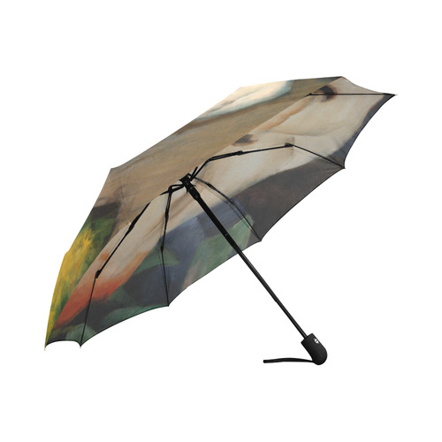 The Bull by Franz Marc Auto-Foldable Umbrella (Model U04)