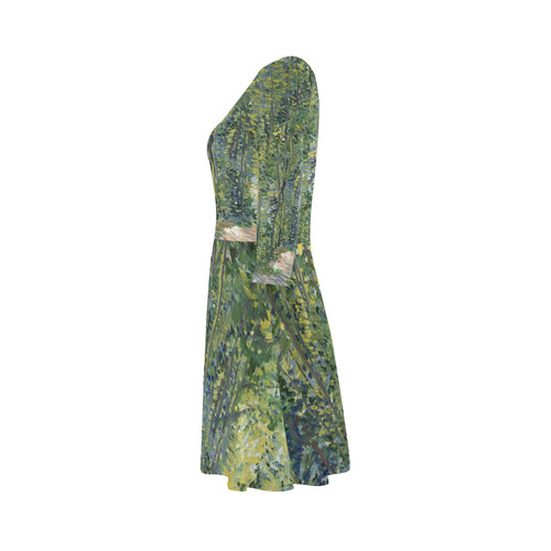 Vincent van Gogh Path in Woods 3/4 Sleeve Sundress (D23)