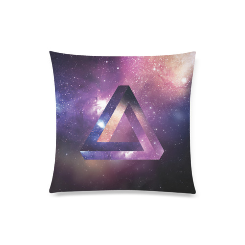 Trendy Purple Space Design Custom Zippered Pillow Case 20"x20"(Twin Sides)