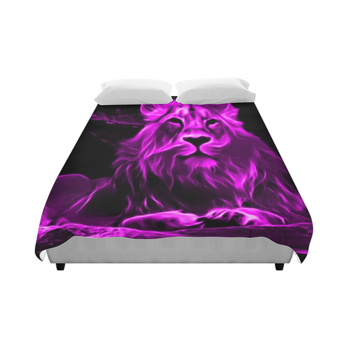 Animal ArtStudio- fiery lion B Duvet Cover 86"x70" ( All-over-print)